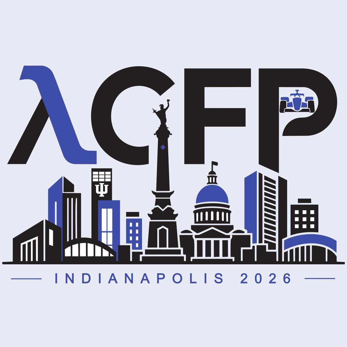 ICFP 2026 logo on a light blue background