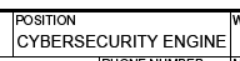 A box with the text POSITION CYBERSECURITY ENGINE