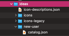the path is /home/hatch/assets/ideas/new-user/catalog.json