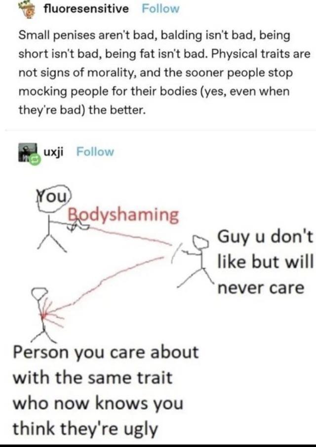 I have thought about this so often. Especially the whole "small penis" thing is so very common.