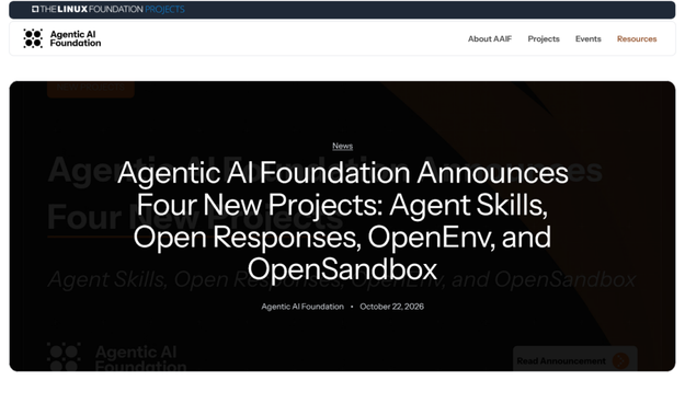 AAIF、Anthropicから寄贈されたエージェントスキルを傘下に ――OpenAIのOpen Responses、Hugging FaceのOpenEnv、AlibabaのOpenSandboxも | gihyo.jp