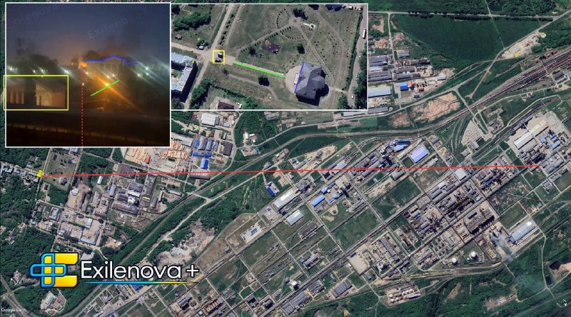 Novomoskovsk, Tula Oblast: The "Azot" chemical plant was attacked, and a fire broke out at the facility following the attack."Azot" is part of the EuroChem Group and is one of the largest producers of nitrogen fertilizers in the Russian Federation. The plant produces ammonia, ammonium nitrate, urea, and methanol.According to Ukraine's Foreign Intelligence Service, the plant is significant to the enemy's military-industrial complex; the facility supplied nitric acid to the Sverdlov Plant in Dzerzhinsk, which produces explosives.OSINT#Ukraine #UkraineWar #OSINT