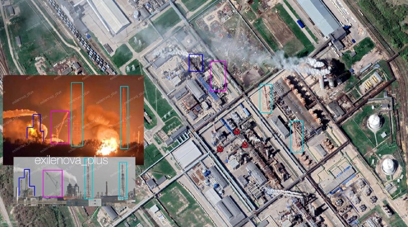 Novomoskovsk: Judging by the footage, the AM-70 ammonia production unit is likely on fire.OSINT#Ukraine #UkraineWar #OSINT