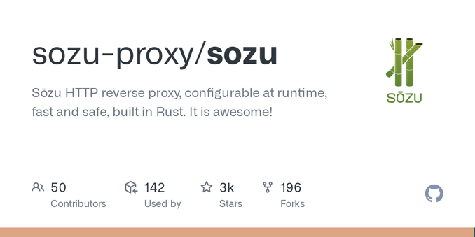 Sōzu HTTP reverse proxy, configurable at runtime, fast and safe, built in Rust. It is awesome! - sozu-proxy/sozu