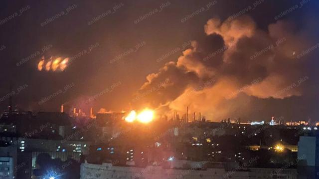 Ukrainian forces hit Lukoil refinery in Russia's Volgograd, causing large fires - Ukrainian forces hit Lukoil refinery in Russia's Volgograd, causing large fires