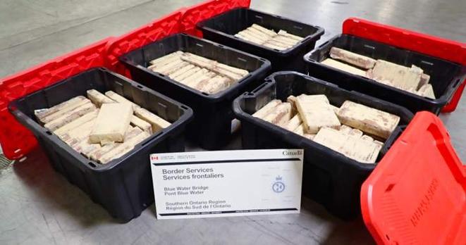 2 trucks busted heading into Ontario from U.S. with 349 kg of cocaine: CBSA - 2 trucks busted heading into Ontario from U.S. with 349 kg of cocaine: CBSA