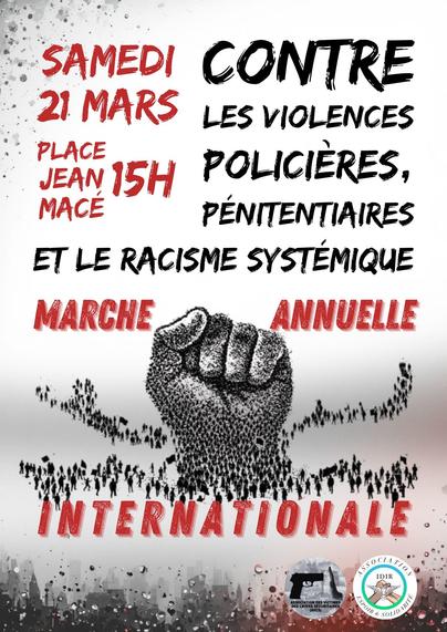 Manifestation contre les violences d’État, policières, pénitentiaires, Judiciaires, et le racisme systémique - Manifestation contre les violences d’État, policières, pénitentiaires, Judiciaires, et le racisme systémique