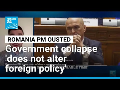 Romanias parliament on Tuesday voted to oust liberal Prime Minister Ilie Bolojan in a motion of no confidence initiated by the Social Democrats and the far right, deepening political turmoil in the EU and NATO country bordering Ukraine. Laurențiu Pleșca, Policy Fellow at the German Marshall Fund of the United States, says that the collapse of the government does not alter Romanias foreign policy or security trajectory.#Romania #EU #Russia 