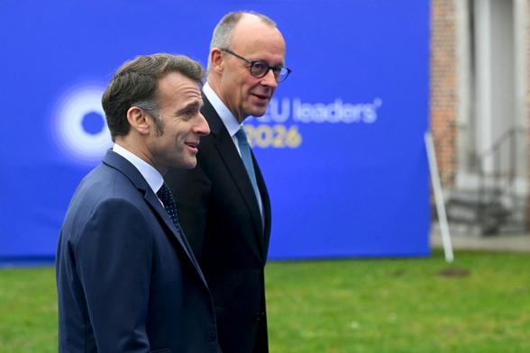 KYIV POST: Merz, Macron Issue Solidarity Statements After Major Kyiv Attack French President Emmanuel Macron and German Chancellor Friedrich Merz condemned Russias record drone and missile assault against Ukraine on Thursday, saying it undermined peace efforts and raised doubts about Moscows willingness to negotiate while civilians remained under attack.  #Europe