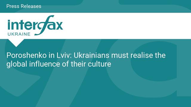 📰 Poroshenko in Lviv: Ukrainians must realise the global influence of their culture🔗 #RussianInvasion #RussianWar #Ukraine