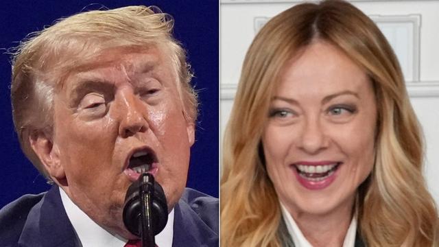 #Trump shared a photo of Giorgia Meloni smiling in his direction at the #g7 summit in June, with the caption: restraining order needed. His post threatens to reignite a diplomatic spat over Mr Trumps claim that #Italys prime minister had begged him for a photo at the meeting. The two populist-right leaders, once close allies, are scheduled to attend this weeks #nato summit in Turkey.