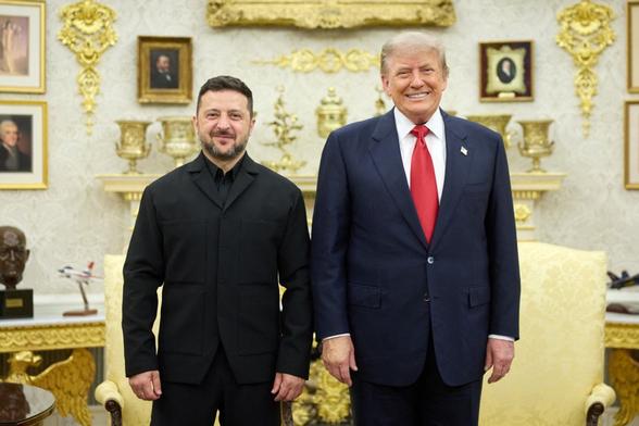 KYIV POST: Zelensky, Trump Hold Positive White House Talks as US-Ukraine Ties Warm Over Patriots, Russia Pressure  Zelensky and Trump used their White House meeting to advance Patriot interceptor production, revive diplomacy with Russia and reinforce a broader strategy of military and economic pressure on Moscow. #Ukraine #World #NorthAmerica