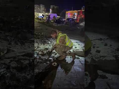 📰 Russian drone hits 25-story Kyiv apartment block🔗 #RussianInvasion #RussianWar #Ukraine