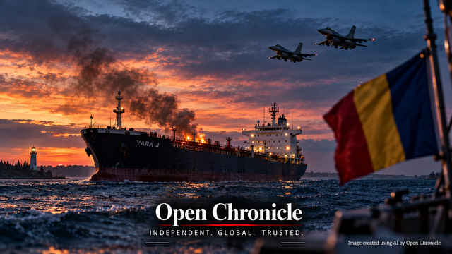 🚨🌊 BLACK SEA | MARITIME SECURITYA tanker was reportedly hit by a drone off Romania as NATO airspace alerts raise concerns about regional security.The developments highlight risks to commercial shipping and stability along NATO's eastern flank.📰 Open Chronicle: #Romania #NATO #MaritimeSecurity