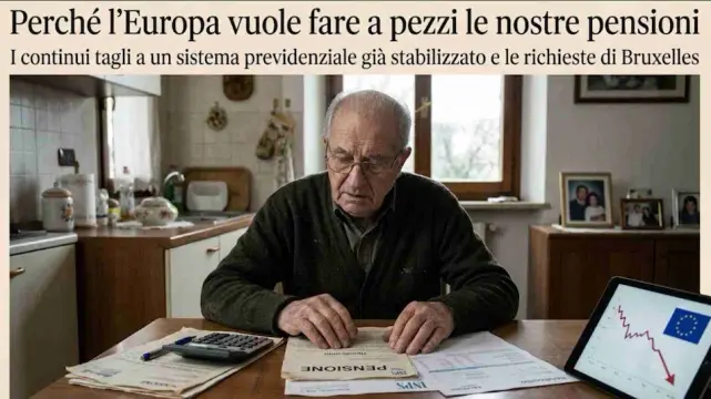 VP News – Vietato Parlare: Perché l'Europa vuole fare a pezzi le nostre pensioniLa narrazione mainstream sostiene che l'Italia spenda troppo per le pensioni, additando un presunto e insostenibile 16,3% del PIL che rischia di far collassare il welfare nazionale. In realtà, si ... Leggi tuttoWhy does Europe want to dismantle our pensions?The mainstream narrative claims that Italy spends too much on pensions, portraying a supposed and unsustainable 16.3% of GDP that risks collapsing the national welfare system. In reality, one... Read all#Europe #Italy