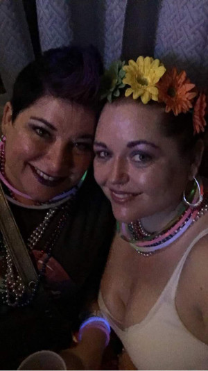 Me and my darling kellie, decked out for Pride in Houston. 