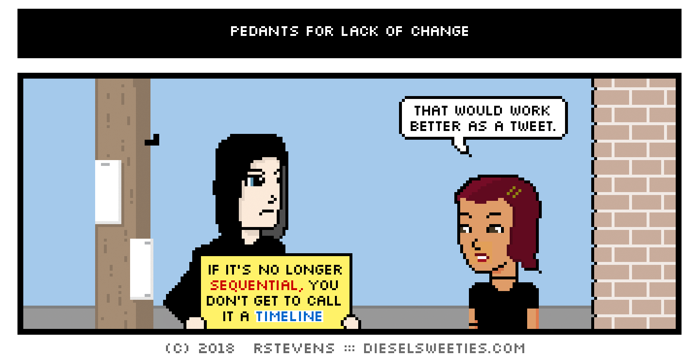 Diesel Sweeties comic: Today's comic hates the algorithm