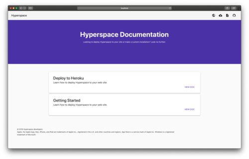 Hyperspace site made with Gatsby
