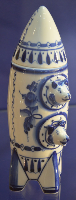 Belka and Strelka are heading to space, ceramic decanter