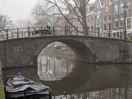 A canal in Amsterdam