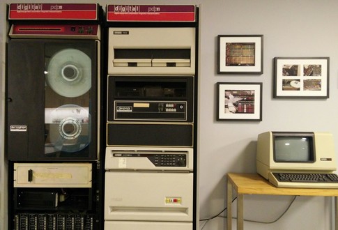 A two rack PDP-11/34 with vt100 terminal