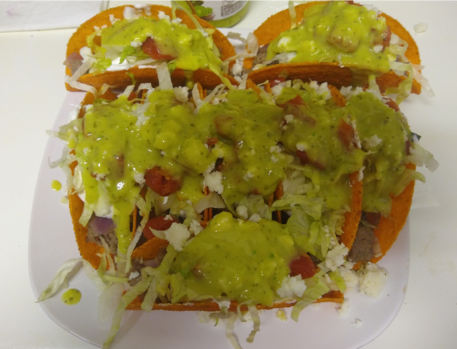 8 homemade, with lots of love & oganic ingredients, tacos. 