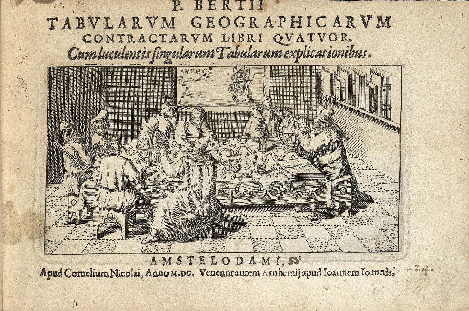 Portada del «Tabularum geographicarum contractarum libri quatuor» (1600)