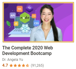 The complete 2020 web development Bootcamp.
