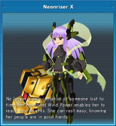 No longer a pale imitation of someone lost to time, her newfound Wind Power enables her to reach new heights. She can rest easy, knowing her people are in good hands.