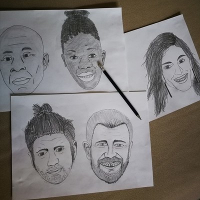 Personnages des romans de Sébastien Mayoux : "Al Baas : L'ennemi de l'intérieur" et "Bien Paraître". 