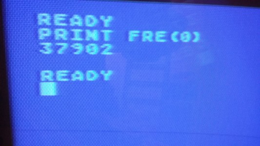 Atari Basic screen showing

PRINT FRE(0)
37902

indicating that it's at least more than the original 16KB of the Atari 600XL.