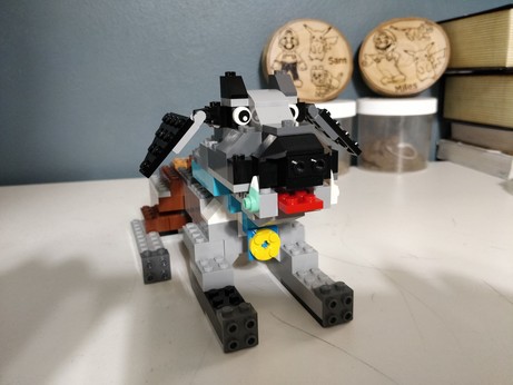 a lego dog
