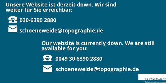 Unsere Website ist derzeit down. Wir sind weiter für Sie erreichbar: 030-6390 2880 schoeneweide@topographie.de