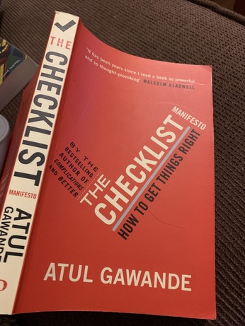 The checklist manifesto