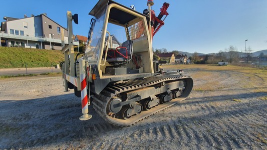 Gebrauchter Raupendumper zu verkaufen . Yanmar Raupenkram mit Palfinger Kran günstig kaufen bei ITO germany