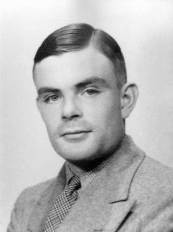 Portrait photo of Alan Turing