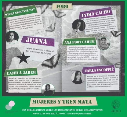 Tren Maya Megaproyectos mujeres
