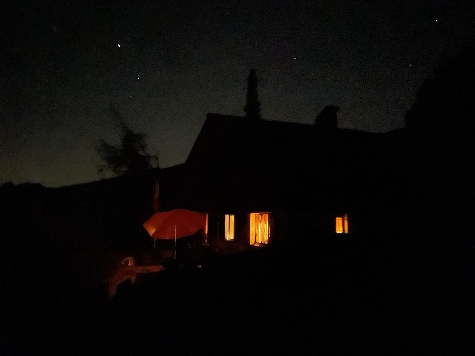 A house in the dark