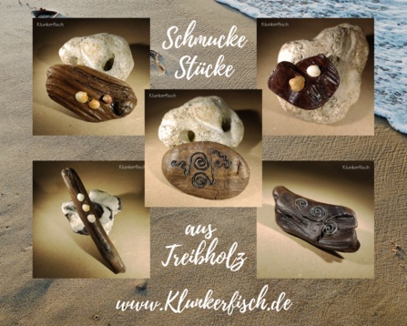 In den letzten Tagen sind einige schmucke Stücke aus Treibholz entstanden: Haarspangen und Broschen mit Muscheln und Intarsien aus Aluminium-Streifen. 
Gefallen sie euch? 
Ihr findet sie hier: https://www.klunkerfisch.de/?s=Treibholz
#schmuck #schmuckdesign #schmuckstück #haarschmuck #haarspange #brosche #anstecker #treibholz #treibholzkunst #schwemmholz #ostsee #strand #strandgut #muschel #recyclingschmuck
