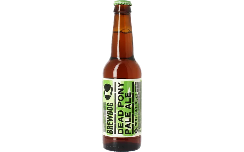 une bière "Dead Pony Pale Ale" de Brewdog.