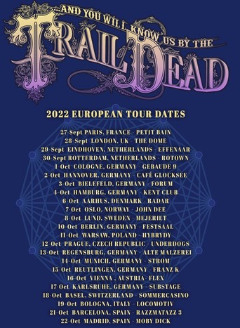 Tourdaten, hoffentlich von der Texterkennung hier wiedergegeben