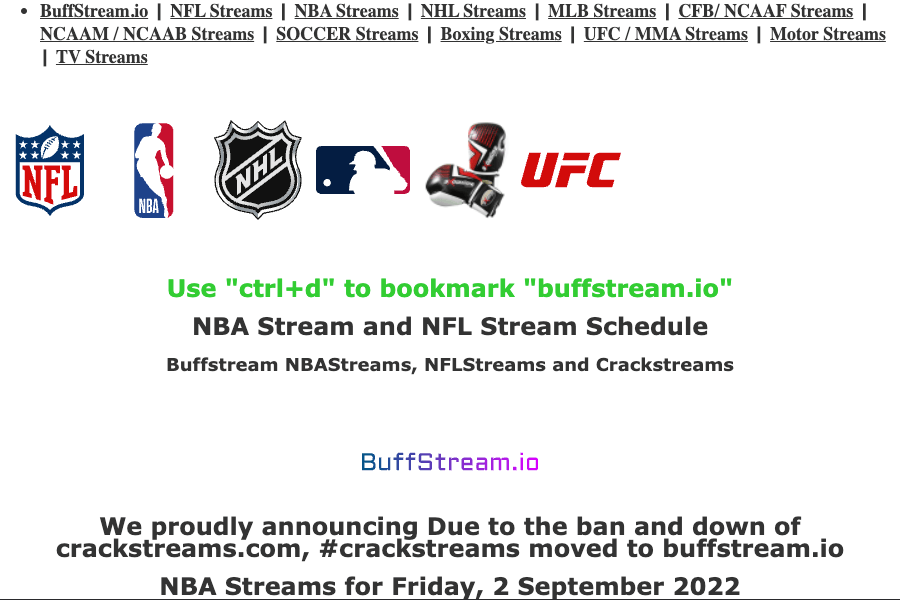 nfl streams buff stream