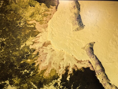 Photo of a sulfur pit, Baton Rouge, Louisiana USA