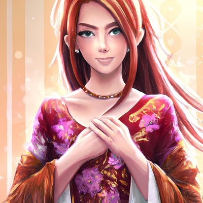 indonesian girl wearing batik anime