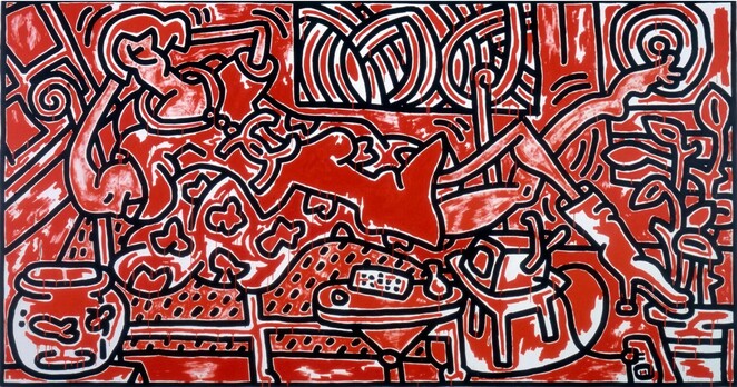 Keith Haring, Red Room, 1988
