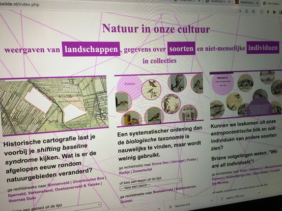 Screendump hetwilde.nl