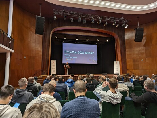 PromCon conference stage