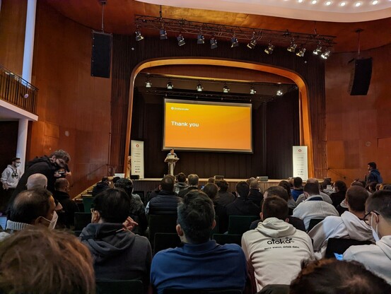 Ganesh live on stage at PromCon