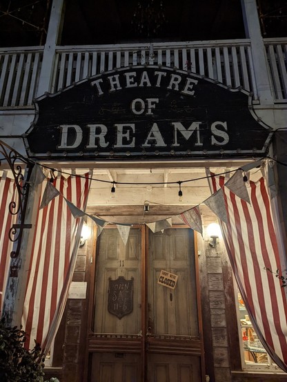 Theatre of Dreams. A shop in Port Costa, CA. Dreamy stretch of street.