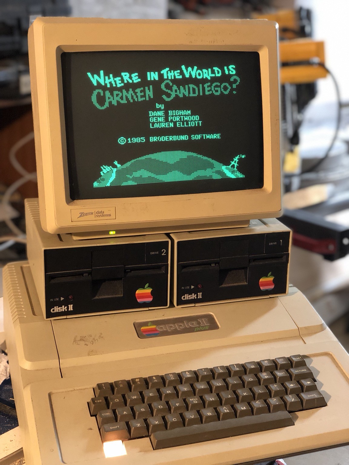 Apple II Software Game - 'Where in the World is Carmen Sandiego